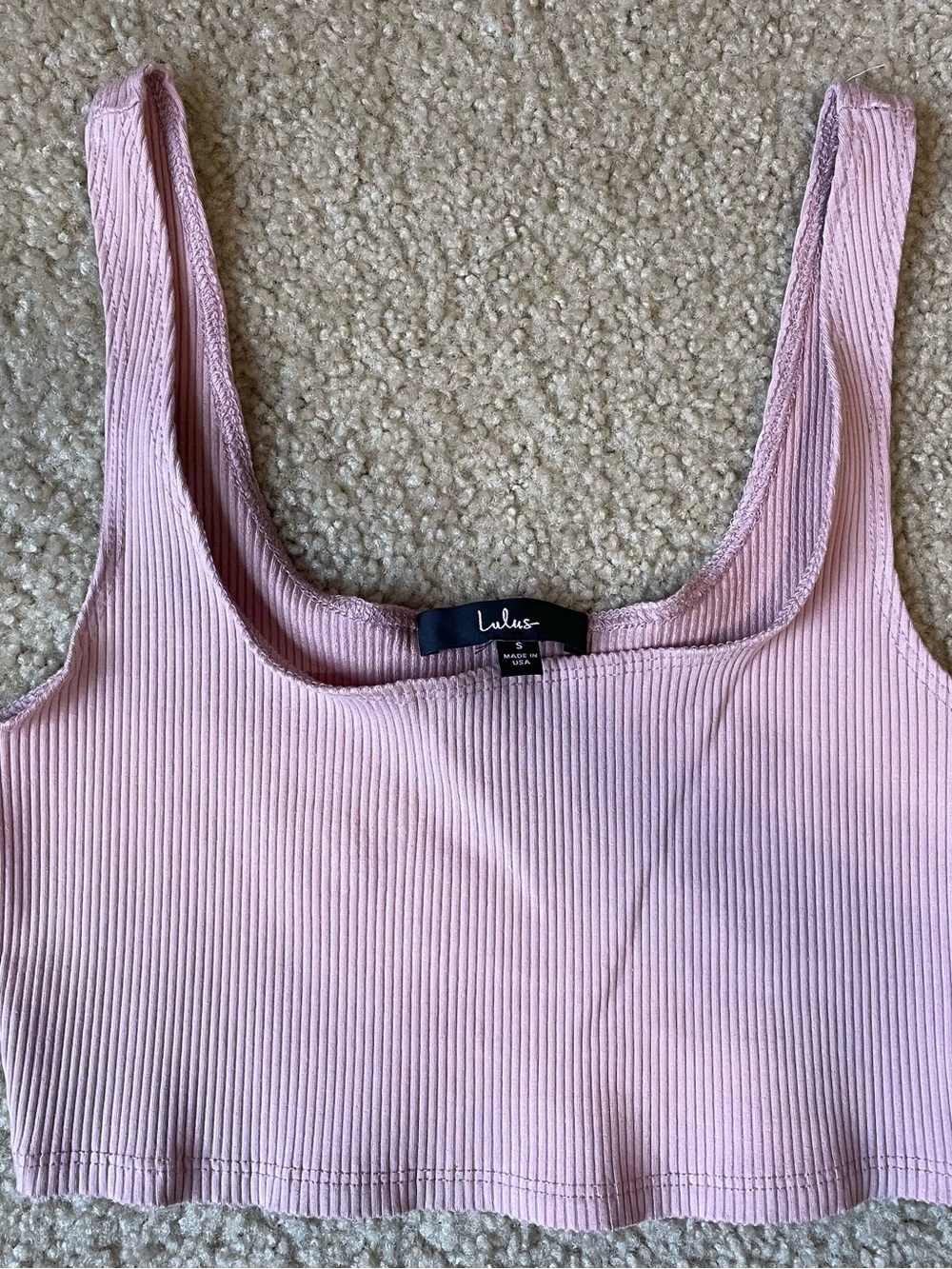 Lulu's Pink Ribbed Tank & Skirt Set - Picture 2 of 5